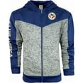 thumbnail image 1 of Icon Sports Club America Full Zip Hoodie, Gray/Blue, 100% Polyester, YS-XXL, 1 of 5