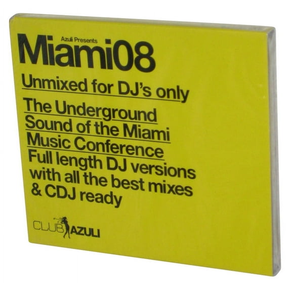 Club Azuli Presents Miami 2008 Unmixed For DJ's Music 2CD Box Set