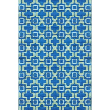 Club Blue  Green Outdoor Mat