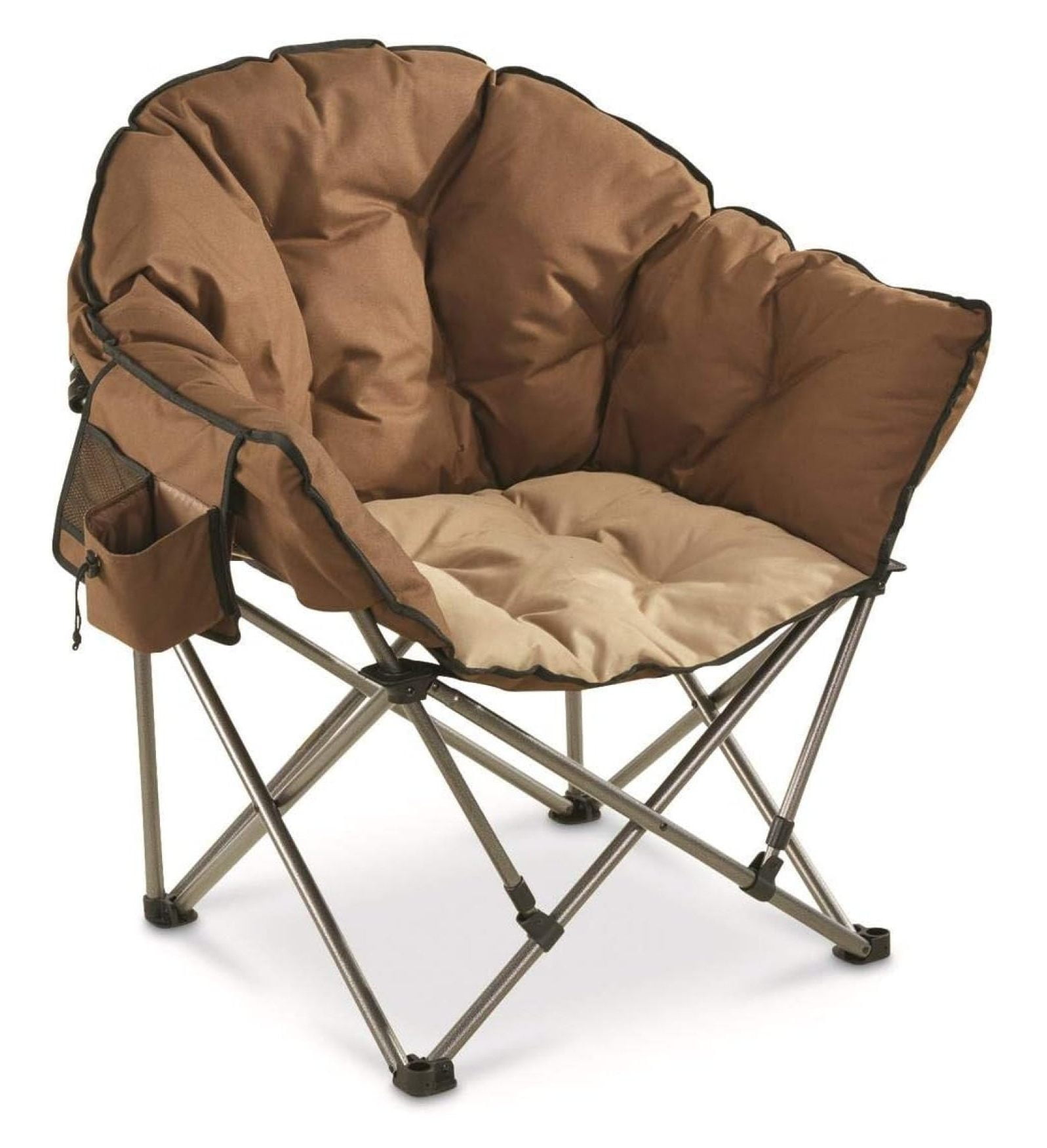 Club Camping Chair, Oversized, Portable, Folding with Padded Seats, 500