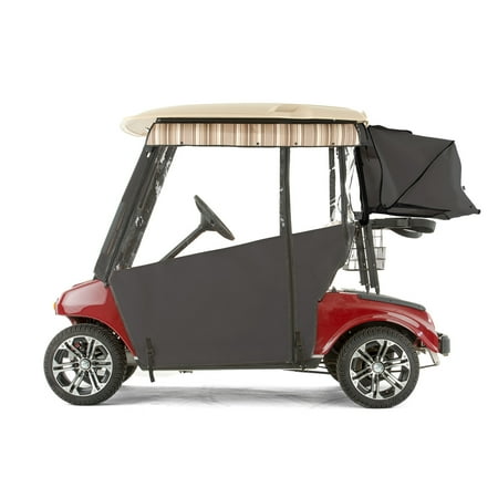 Club Car DS Golf Cart PRO-TOURING Sunbrella Track Enclosure - Black