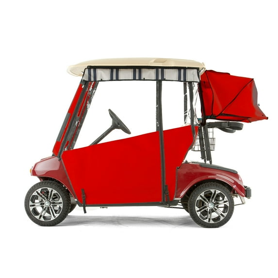 Club Car DS Golf Cart PRO-TOURING Sunbrella Track Enclosure - Red