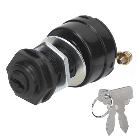 Club Car Ignition Key Switch Replacement for 1996-Up DS Electric Golf Carts, Includes 2 Keys