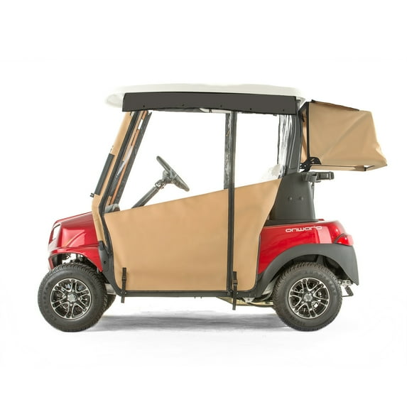 Club Car Onward Golf Cart PRO-TOURING Sunbrella Track Enclosure - Linen