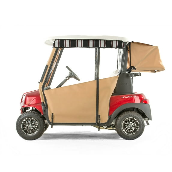 Club Car Onward Golf Cart PRO-TOURING Sunbrella Track Enclosure - Linen