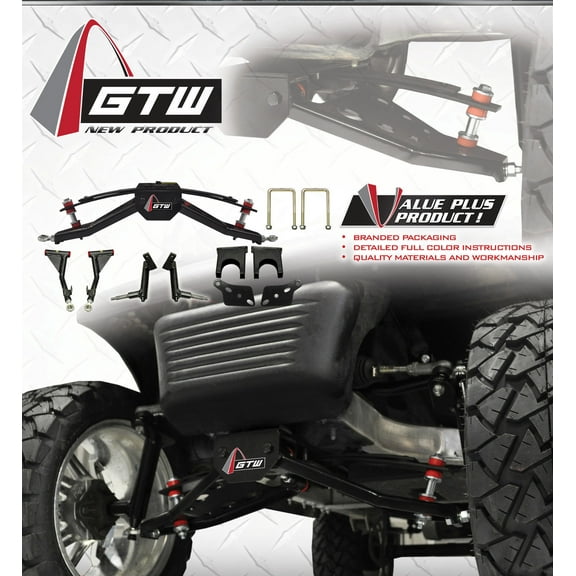 Club Car Precedent 6" Double A-Arm Golf Cart Lift Kit (Fits 2004-Up)