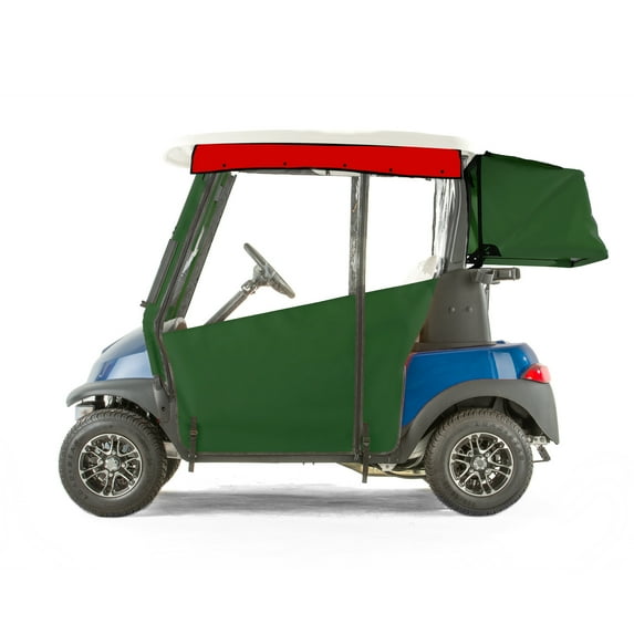Club Car Precedent Golf Cart PRO-TOURING Sunbrella Track Enclosure - Green
