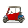 thumbnail image 1 of Club Car Precedent Golf Cart PRO-TOURING Sunbrella Track Enclosure - Red, 1 of 2