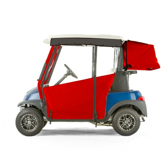 Club Car Precedent Golf Cart PRO-TOURING Sunbrella Track Enclosure - Red