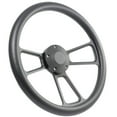 thumbnail image 1 of Club Car Precedent & XRT Steering Wheel Kit 14" Black Muscle Steering Wheel Carbon Fiber Vinyl Half Wrap, 1 of 4