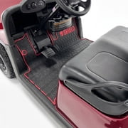 Club Clean EZGO Golf Cart Floor Mat   Fits RXV 2023   Full Coverage, Non-Slip, 8mm Heavy-Duty Compound Liner   Red