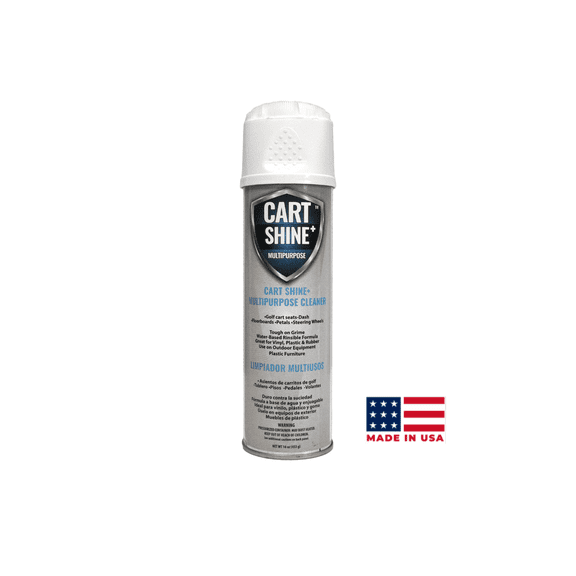 Club Clean Cart Shine+ Seat & Dashboard Cleaner – Restores Vinyl, Plastic & Rubber for Golf Carts and Outdoor Equipment