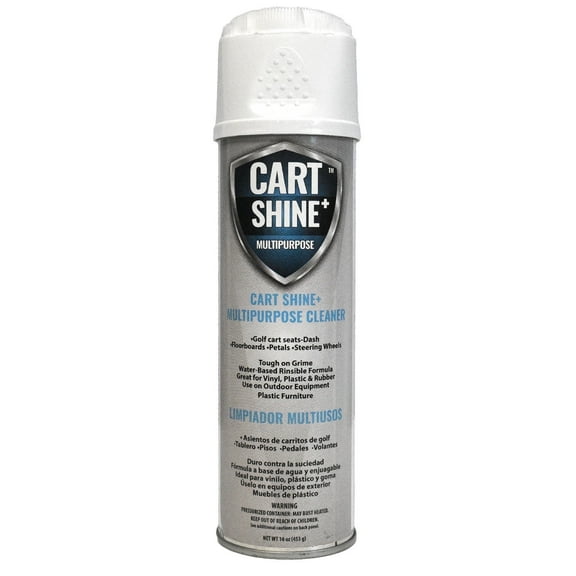 Club Clean Cart Shine+ Seat & Dashboard Cleaner – Restores Vinyl, Plastic & Rubber for Golf Carts and Outdoor Equipment