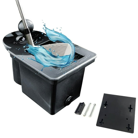 Club Clean - Original Ball and Club Cleaner/Washer with Universal Bracket for Golf Cars - Home Use - Single Chamber