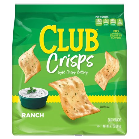 Club Cracker Ranch Crisps 7.1 oz Package May Vary