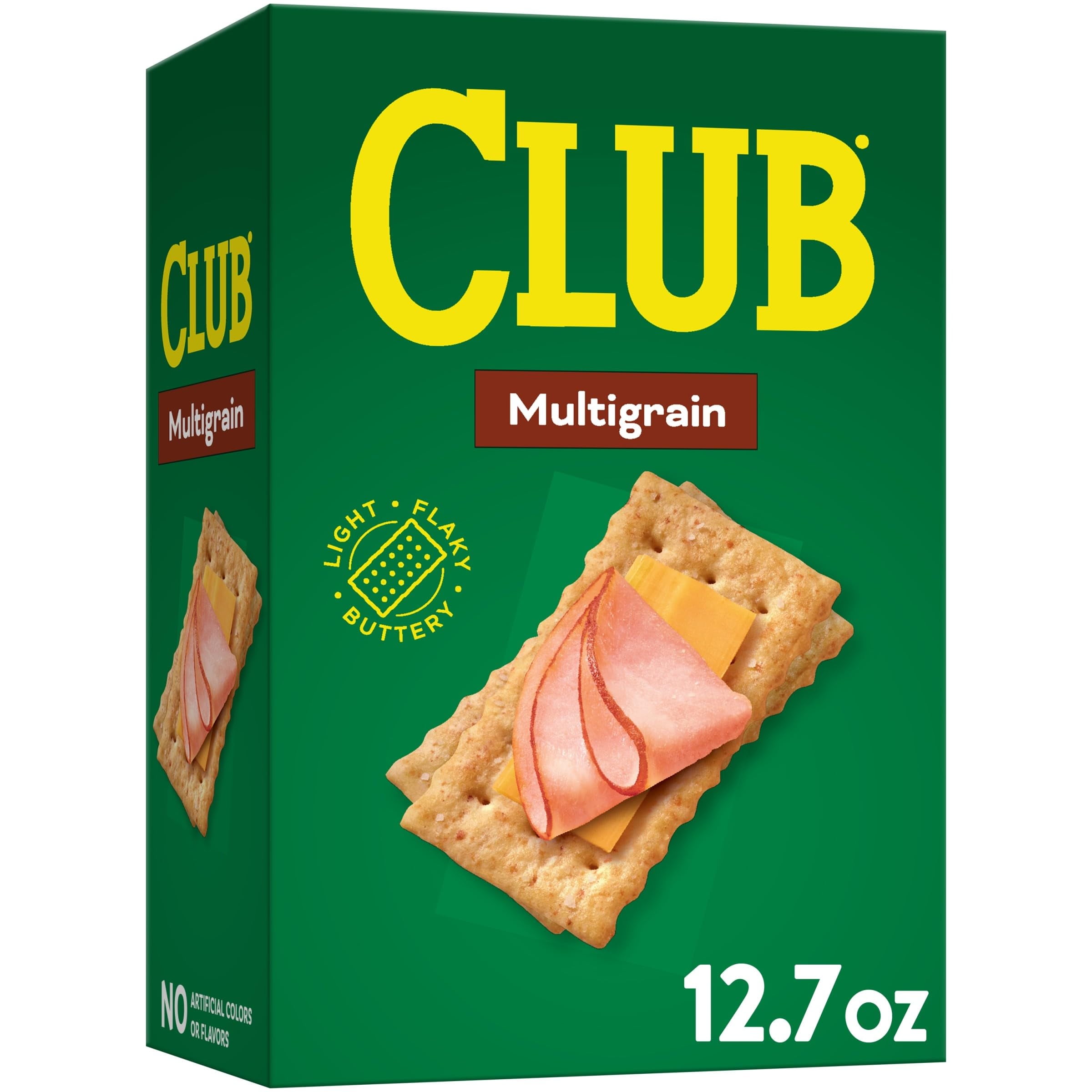 Club Crackers, Lunch Snacks, Snack Crackers, GMSMultigrain, 12.7oz Box (1 Box)