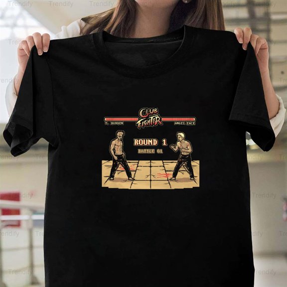 Club Fighter Funny Sports Sarcastic Humor Quote Graphic Unisex T-Shirt, up to size 5XL