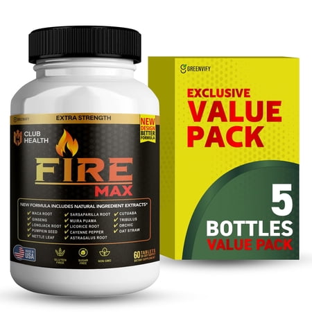 Greenvify Fire Max Extra Strength Unisex Dietary Supplement, 300 Count