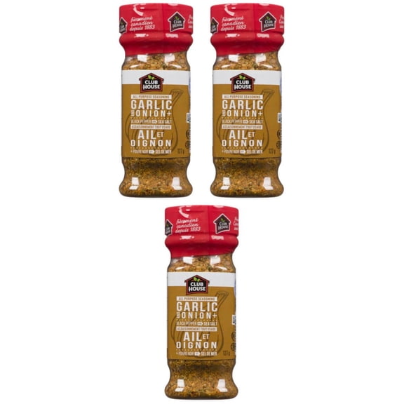 Club House All Purpose Seasoning Garlic & Onion 127g (3 Pack)