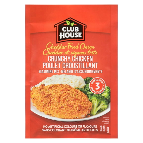 Club House Cheddar Fried Onion Crunchy Chicken Seasoning Mix 35g