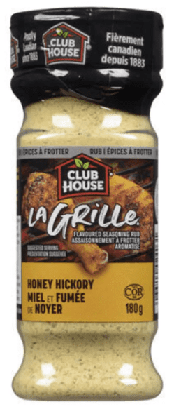 Club House La Grille Flavored Seasoning Rub Honey Hickory 180g ...