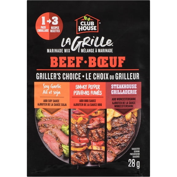 Club House La Grille Griller's Choice Beef Marinade Mix 28g