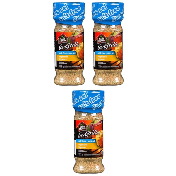 Club House La Grille Vegetable Seasoning No Salt Added 122g (3 Pack)