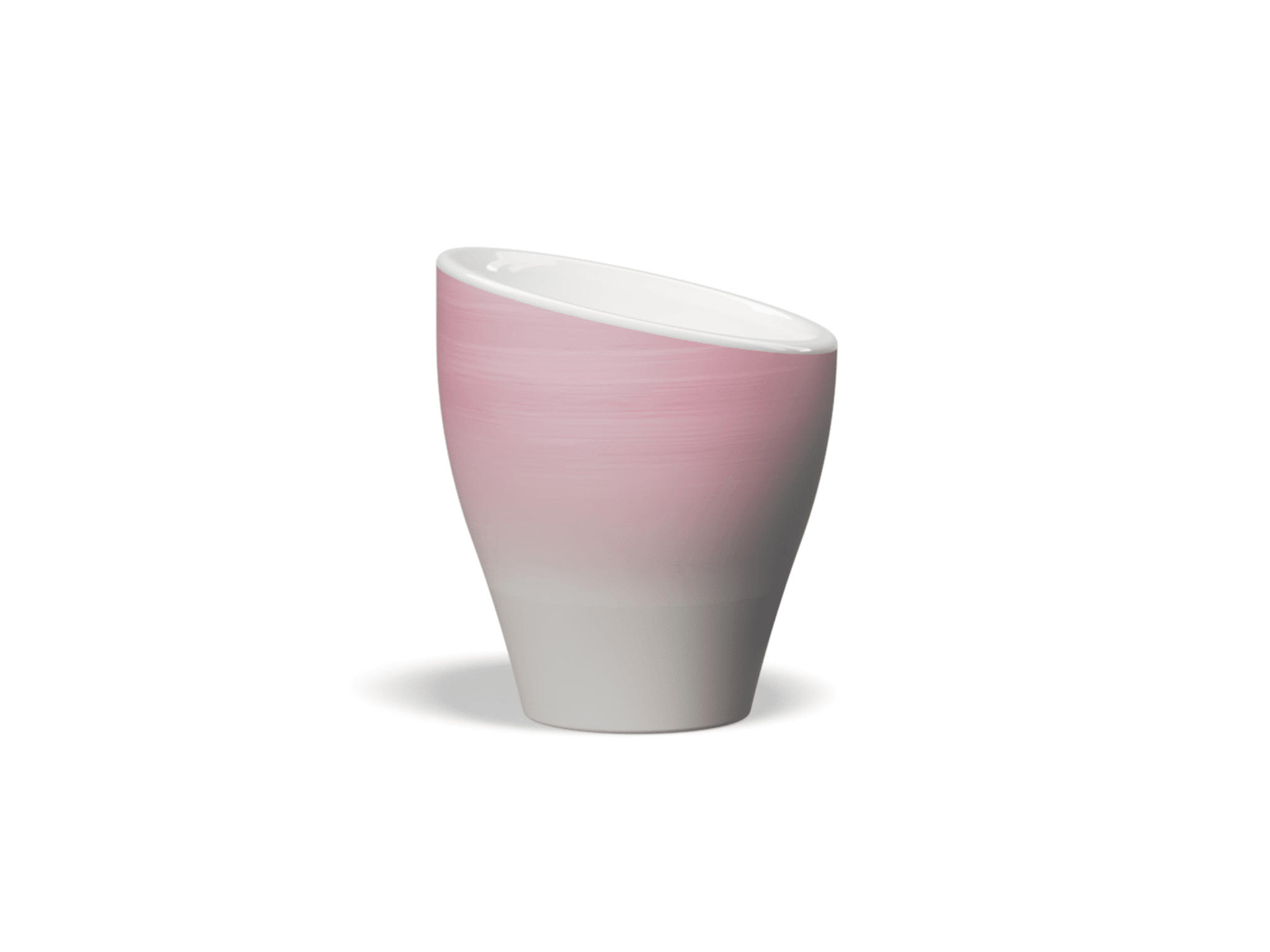 Club House Volcano Espresso Cup 90 ml – Oblique-Rim Aroma Cup, Hand-Painted Porcelain, Glossy Top / Matte Base, Dishwasher & Microwave Safe