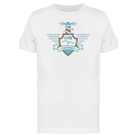 Club Lighthouse Logo T-Shirt Men -Image by Shutterstock, Male Large