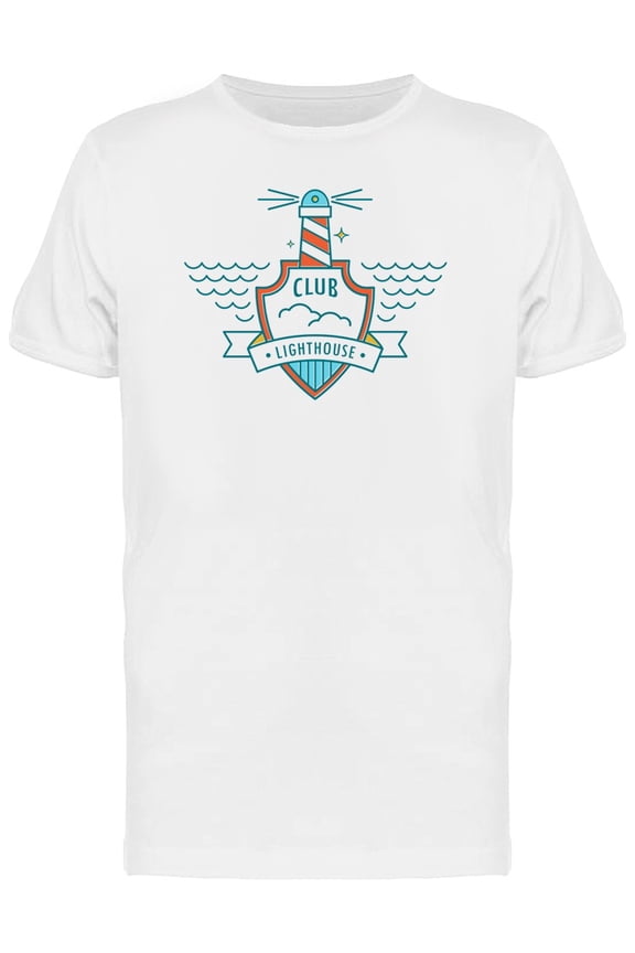 Club Lighthouse Logo T-Shirt Men -Image by Shutterstock, Male Large