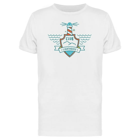 Club Lighthouse Logo T-Shirt Men -Image by Shutterstock, Male Medium