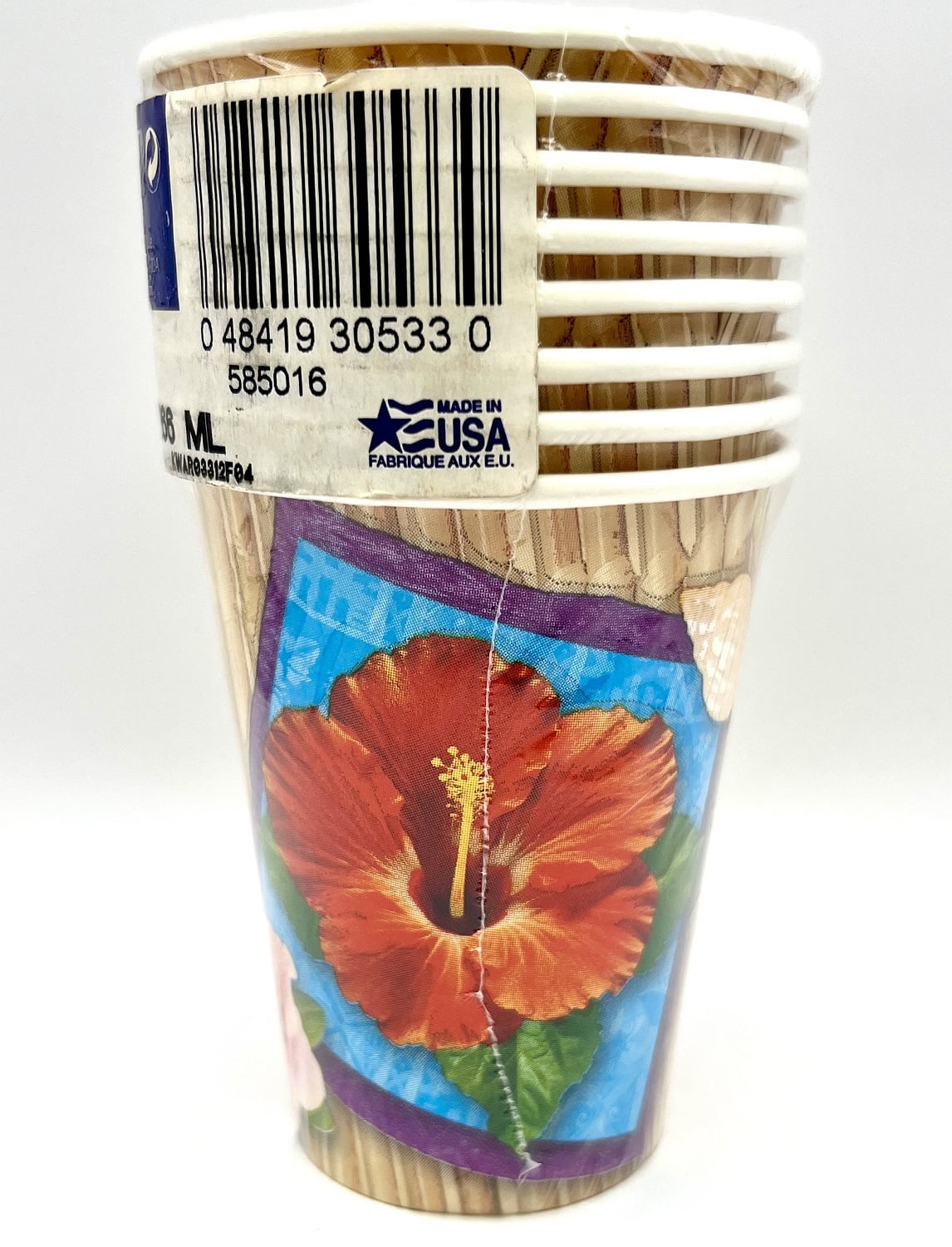 Club Luau Hula Cocktail Hibiscus Summer Hawaiian Beach Party 9 oz ...