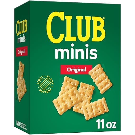 Club Minis Crackers, Lunch Snack, Original, 11oz Box