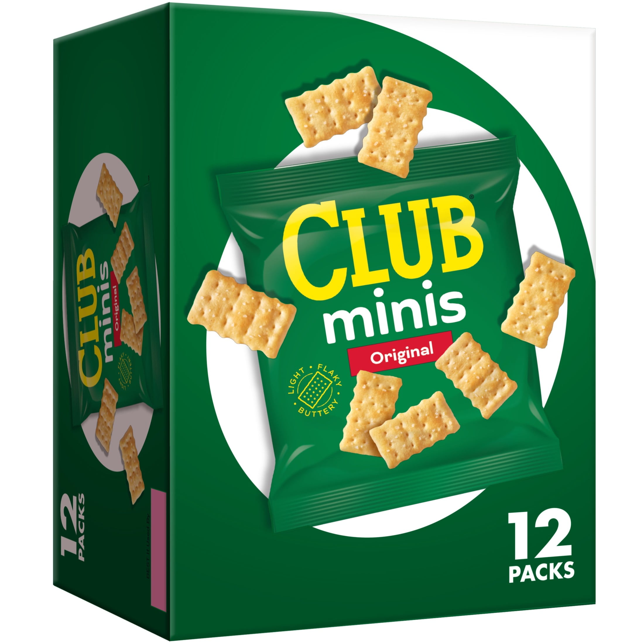 Club Minis Original Mini Crackers, Lunch Snacks, 12 Count