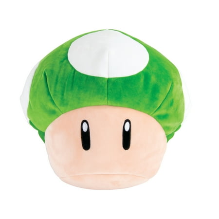 TOMY - Club Mocchi Mocchi - 15-inch Mario Kart 1-Up Mushroom Mega Plush