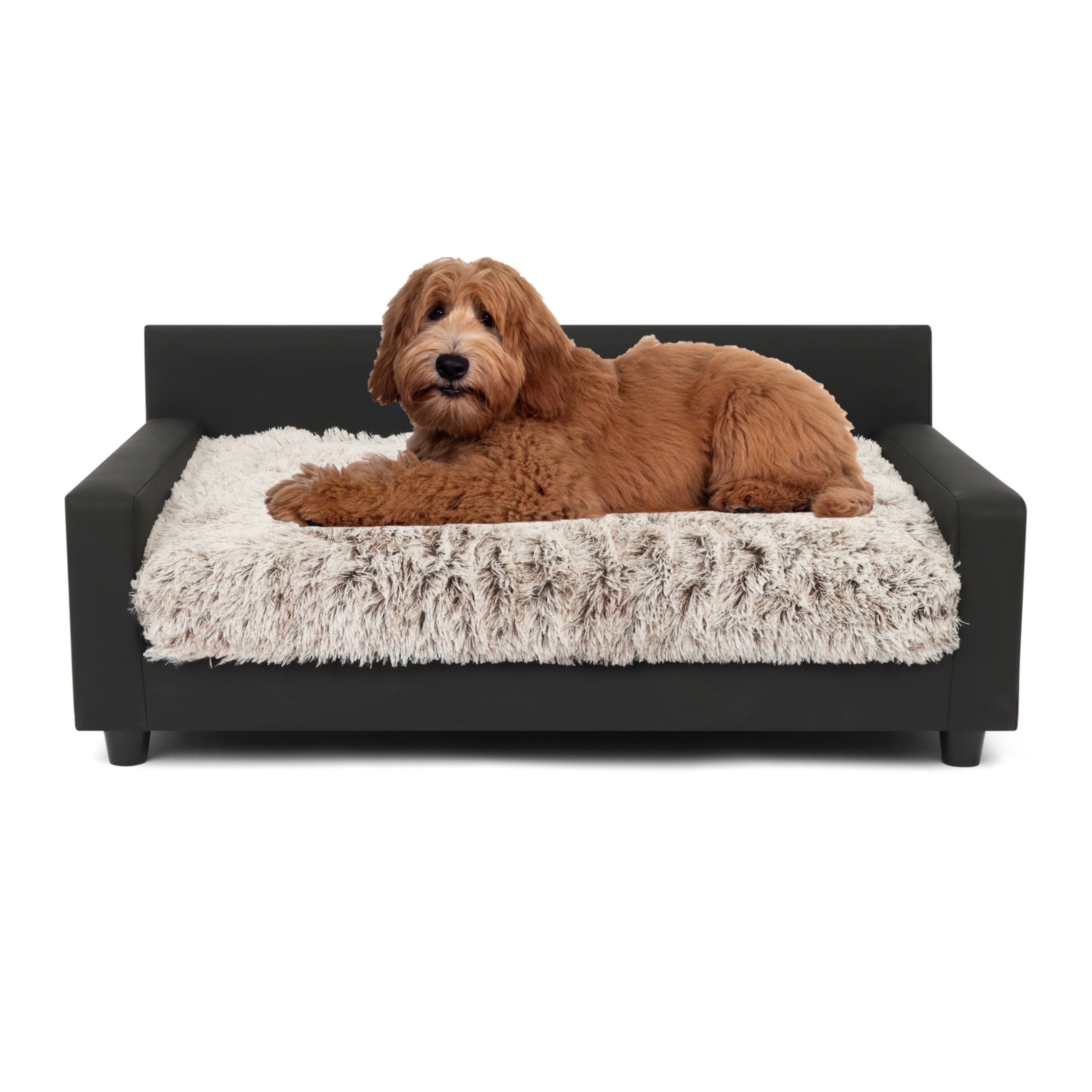 Club Nine Pets Metro Orthopedic Dog Bed, Sofa Style, Medium, Ivory.