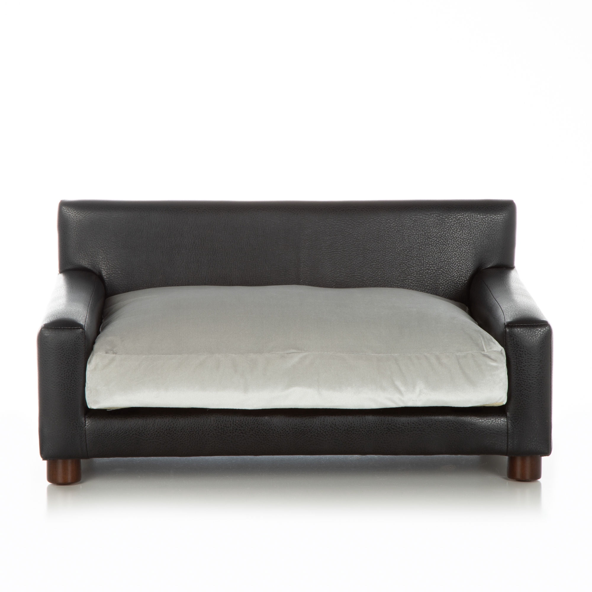 Club Nine Pets Metro Orthopedic Dog Bed, Sofa Style, Small, Silver.