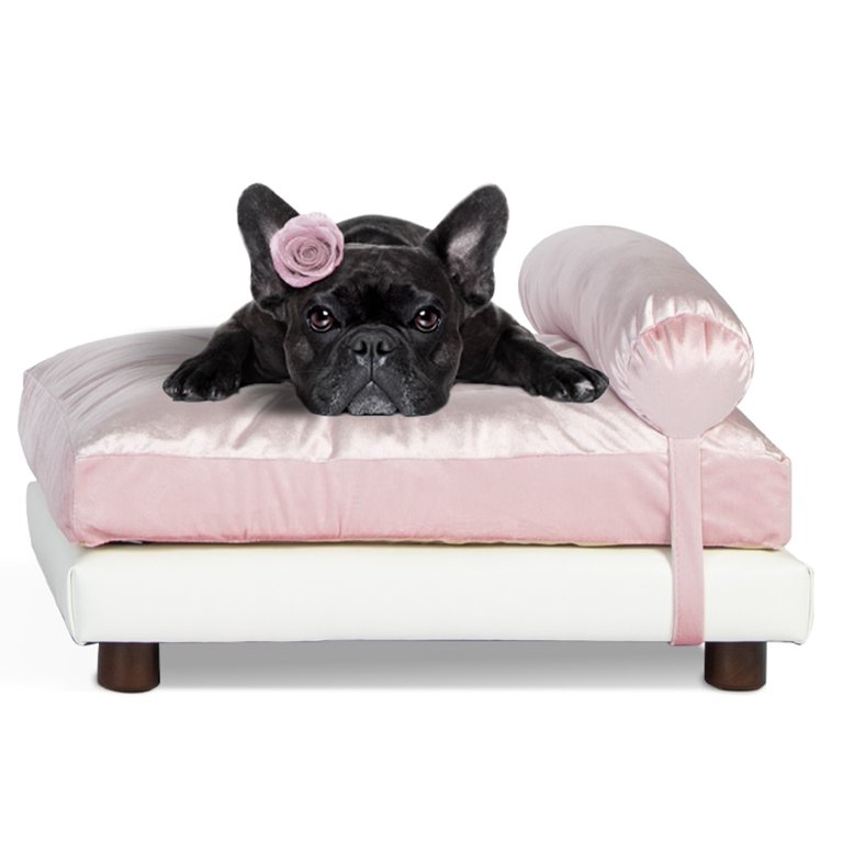 Pink orthopedic 2025 dog bed