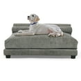 thumbnail image 1 of Club Nine Pets Roma Orthopedic Pet Bed for Dogs, Large Steel, 1 of 3