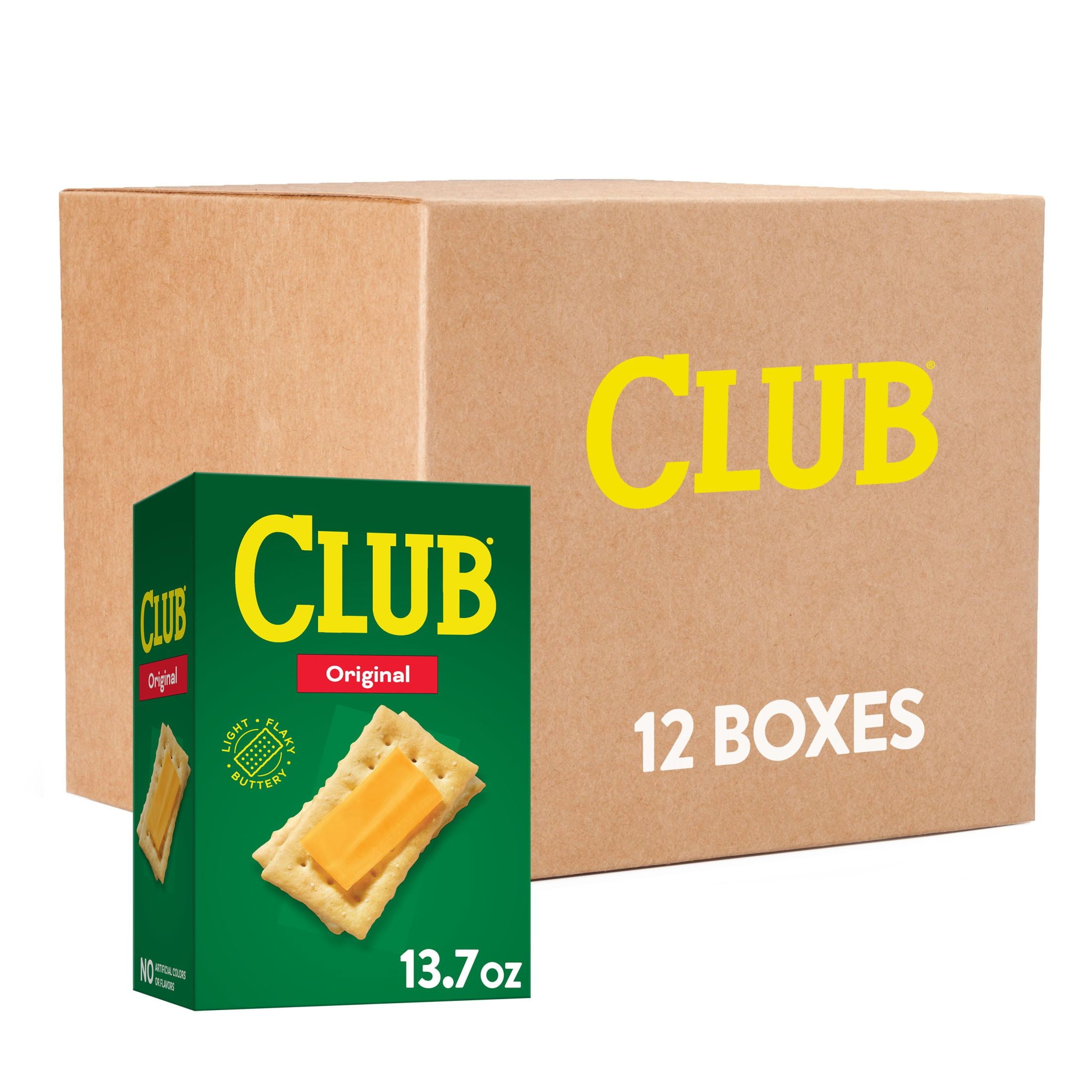 Club Original Crackers, Lunch Snacks, 13.7 oz, 12 Count