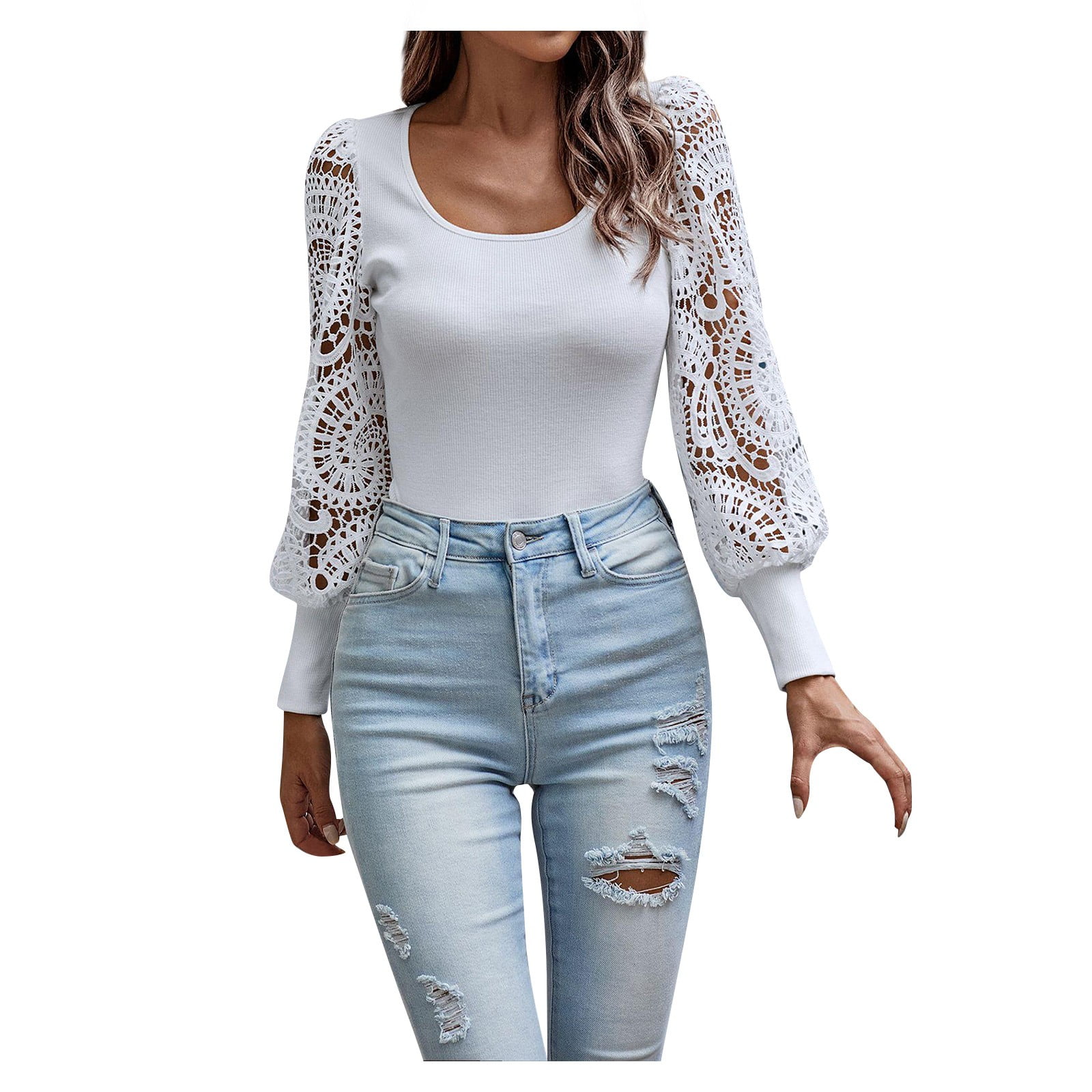  Women's Fashionable Hawaiian Shirt Beach Shirt Casual Top  Flower Shirt Tops Long Sleeve for Women : Clothing, Shoes & Jewelry