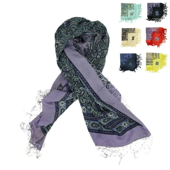 Club Pack of 12 Adult Women's Contemporary Colorful Scarf Shawls with Fringe