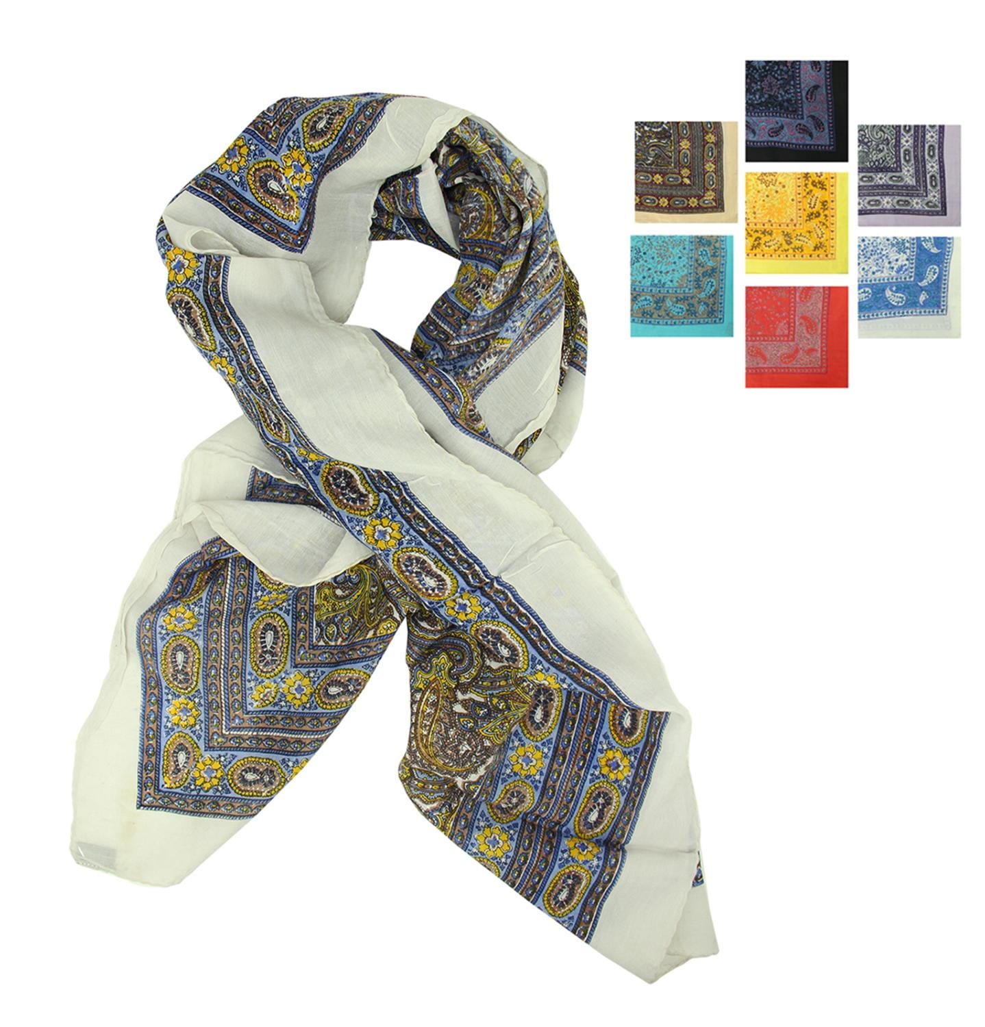 Club Pack of 12 Adult Women's Contemporary Colorful Stylish Large Scarf Shawls