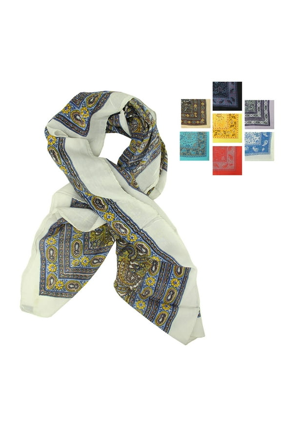 Club Pack of 12 Adult Women's Contemporary Colorful Stylish Large Scarf Shawls