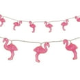 thumbnail image 1 of Club Pack of 12 Battery Operated Pink Flamingo String Lights - 6 ft  White Wire, 1 of 2