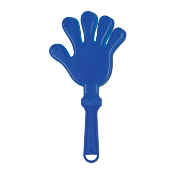 Club Pack of 12 Fun Party-Time Blue Hand Clapper Party Favors 7.5"