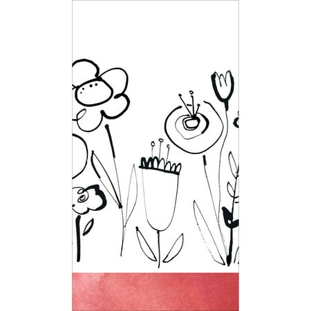 Club Pack of 192 Mod Poppies Premium 2-Ply Disposable Guest Napkins 7.85"