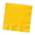 thumbnail image 1 of Club Pack of 500 Lemon Yellow Solid 3-Ply Disposable Lunch Napkins 6.5", 1 of 2