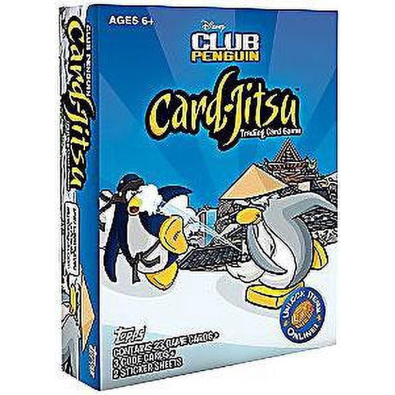 Topps Disney Club Penguin Card-Jitsu Trading Card Game 23 game cards 3 code cards 2 sticker sheets