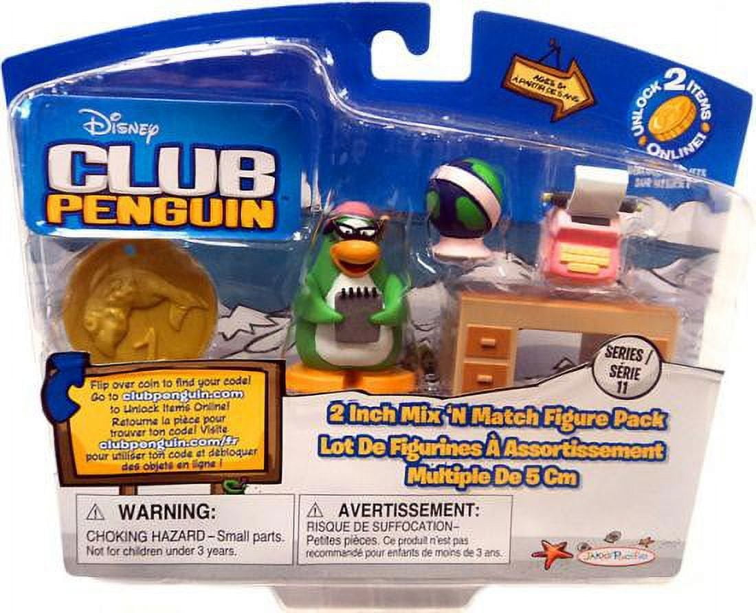 Disney Club Penguin Mix 'n Match Figure Packs with Coins & Cards